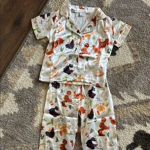 Kids Animal Print Pajama Set